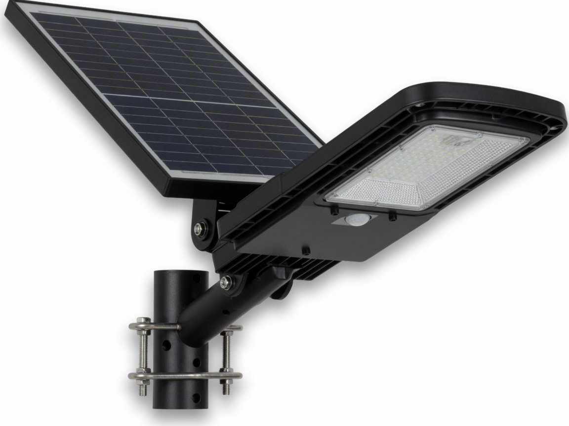 60W all-in-one solar street light Kenya side view